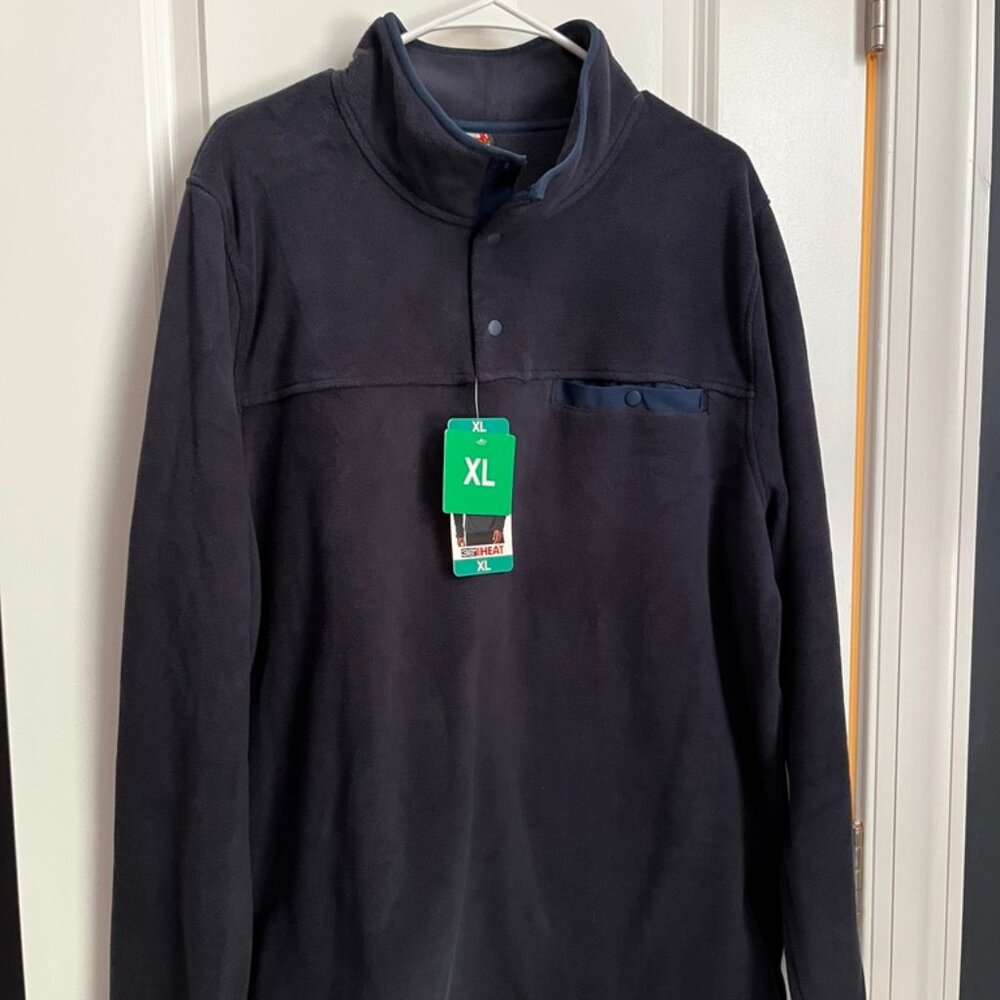 NWT! 32 Degree Navy Blue Quarter Snap Pullover
